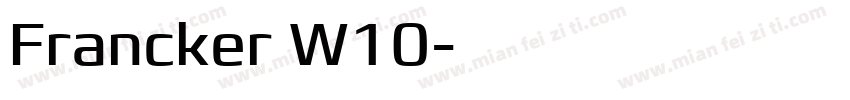 Francker W10字体转换